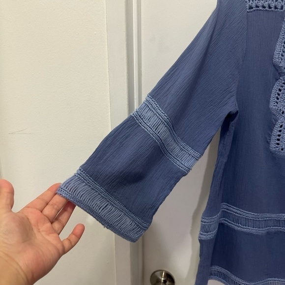 Chico’s Crochet Gauze Pullover Top - Picture 6 of 9